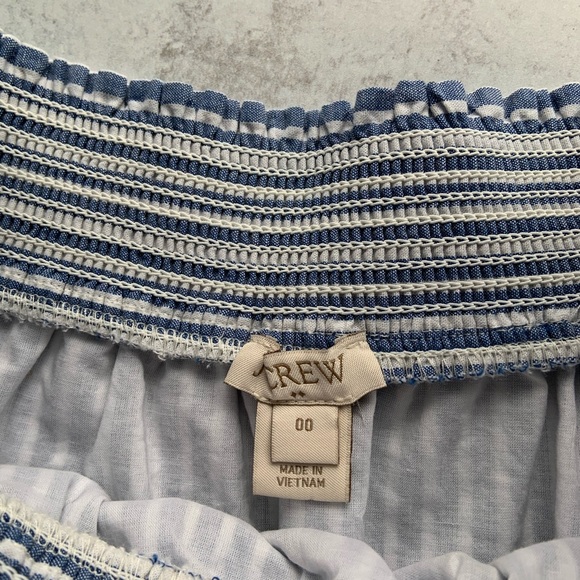 JCrew Striped Off The Shoulder Dress - Picture 7 of 8